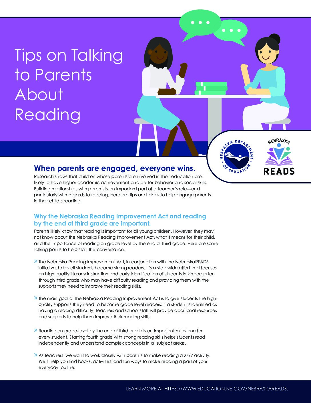 Students reading tips for Summer Reading