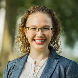 Professional head shot of Catherine Johnson, an ExcelinEd Education Policy Resident in the second cohort